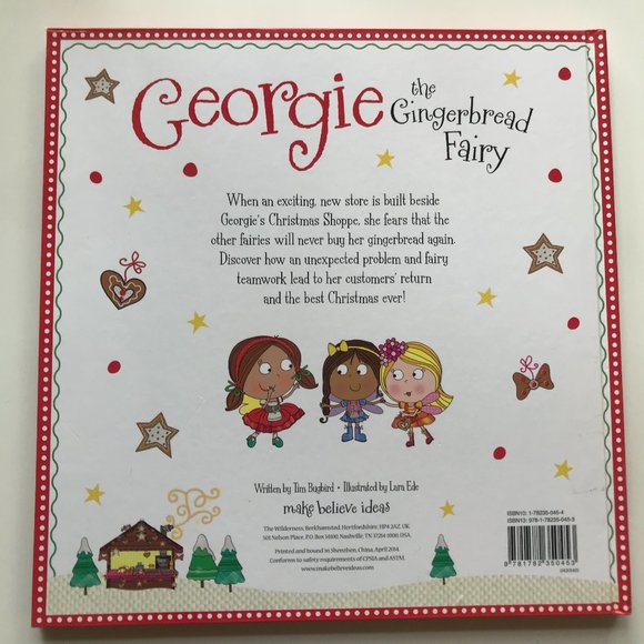 🛍️ 2 For $15 🛍️ Georgie the Gingerbread Fairy Story Book Hardcover - Picture 5 of 14